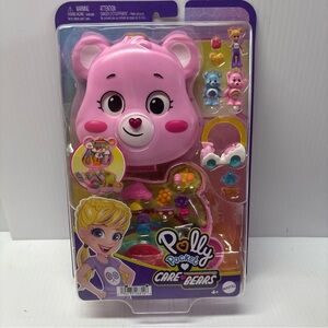 Polly Pocket Care Bears - Pink Cheer Bear Mattel Limited Edition JCC14 - New